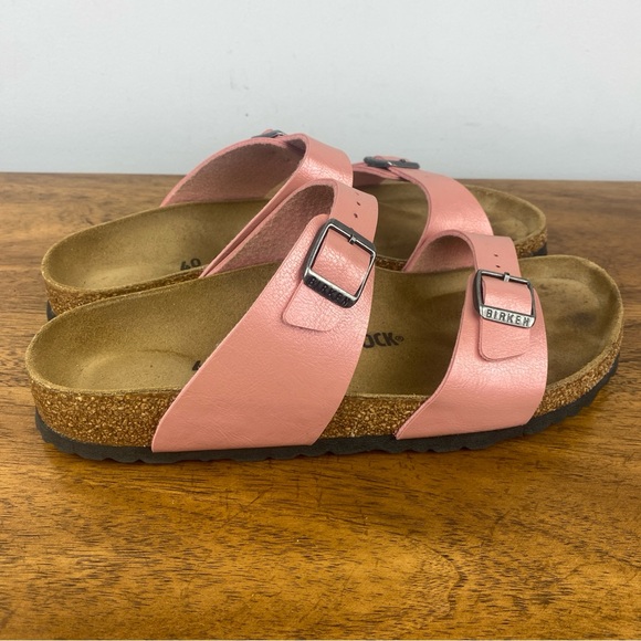 Birkenstock Sydney NARROW Women’s 40, size 9 US Graceful Old Rose Color EUC - Picture 4 of 7